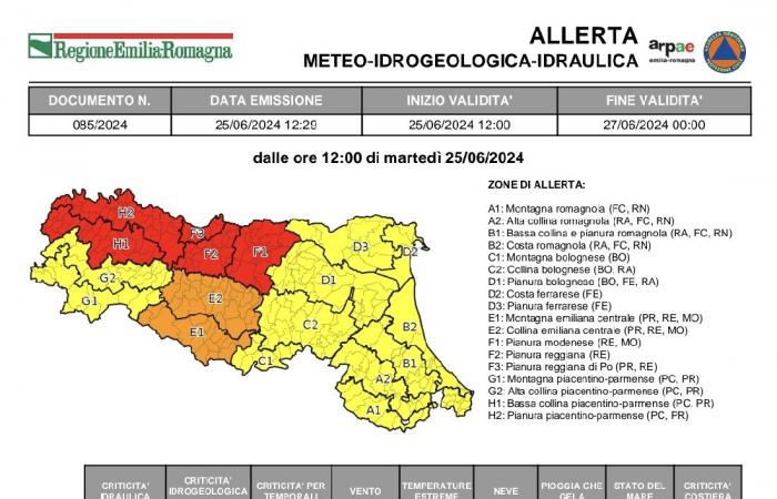 Schlechtes Wetter. Heikle Situation in verschiedenen Gebieten der Provinz Piacenza