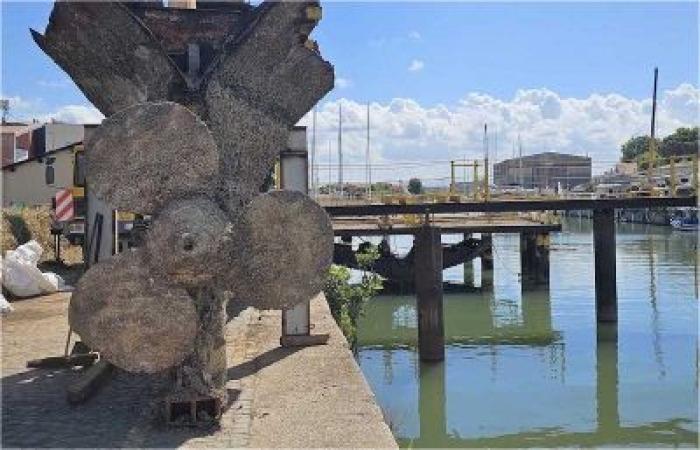 Fiumicino wird die Demontage des Schiffes „Franca Real“ bis Ende der Woche abgeschlossen sein
