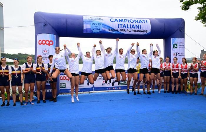 Lario-Ruderer: drei italienische Titel bei den Varese-Meisterschaften