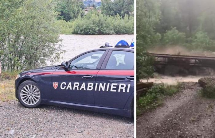 Erdrutsche und Überschwemmungen in der Emilia-Romagna, ein 85-Jähriger starb in der Gegend von Parma, überschwemmt von der Flut eines Wildbachs