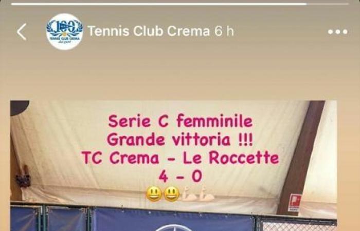 Cremona Sera – Hinspiele der Tennis-Playoffs der Serie C: Das Crema-Team gewinnt (Tennis Club Crema), das Crema-Team und Baldesio unentschieden