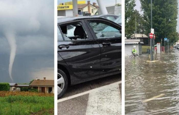Rovigo, plötzlicher Tornado: Autos und Dächer zerstört, große Schäden auch in Unterpadua