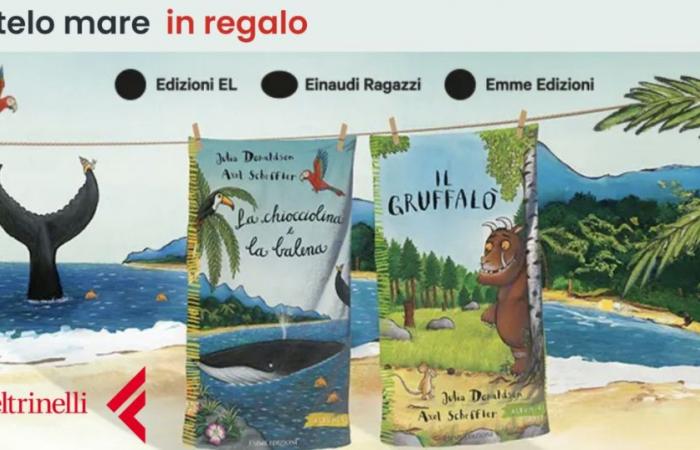 Kaufen Sie Kinderbücher von Feltrinelli im Wert von 20 € und erhalten Sie ein wunderschönes Strandtuch als Geschenk!