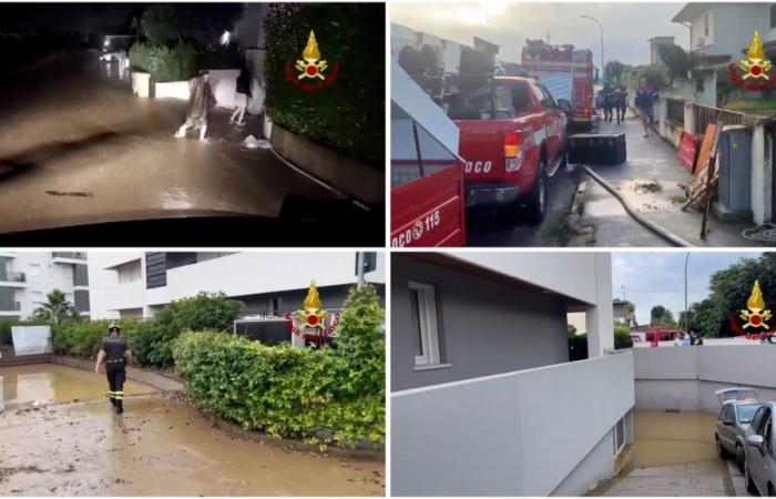 Heftiger Sturm führt zur Überschwemmung der Avenale, über 140 Feuerwehrleute greifen in Castelfranco Veneto ein