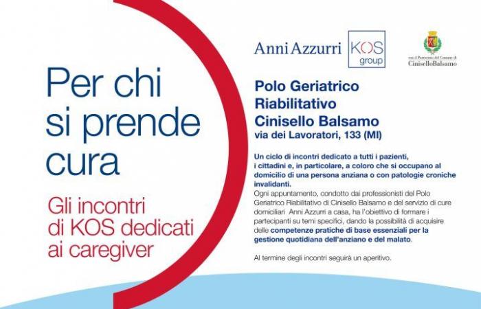 Cinisello Balsamo, Anni Azzurri KOS Group: eine Reihe kostenloser Treffen für Pflegekräfte