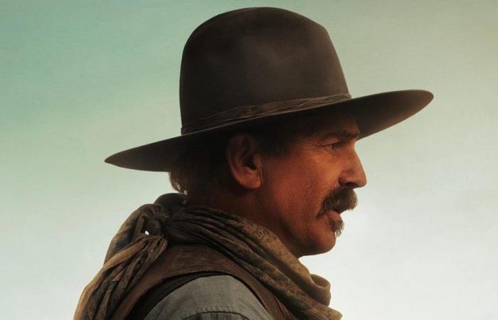 Eine amerikanische Saga, Kevin Costner und die Besetzung präsentieren einen großartigen Ensemble-Western