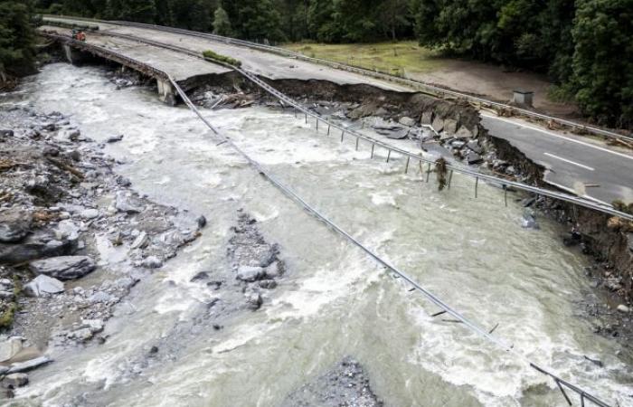 Die durch das Hochwasser in Graubünden zerstörte Autobahn wird am 10. Juli wieder geöffnet, die Arbeiten gehen aber weiter