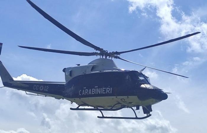 Isernia. Carabinieri-Hubschrauber sucht nach Marihuana-Plantagen