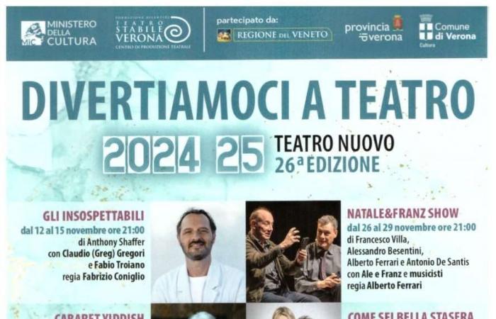 Mit Divertiamoci a Teatro kehrt der Zauber der Komödie ins Teatro Nuovo in Verona zurück