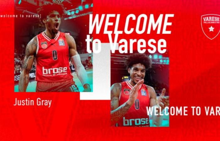 Justin Gray ist der erste Wurf von Varese Basketball