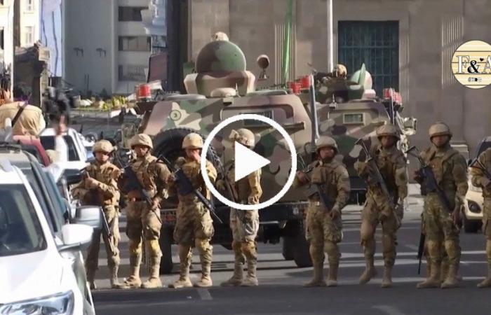 Putsch in Bolivien: Soldaten unter dem Kommando des gestern abgesetzten Generals Zuniga übernahmen die Kontrolle über das Regierungsgebäude