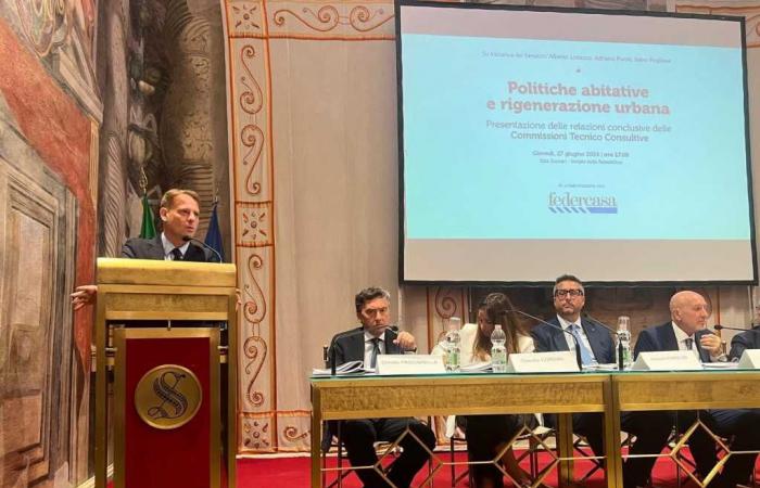 Marco Scajola, Stadtrat der Region Ligurien, auf der nationalen Konferenz von Federcasa. „Beispiellose Investitionen in die Wohnungspolitik und Stadterneuerung“