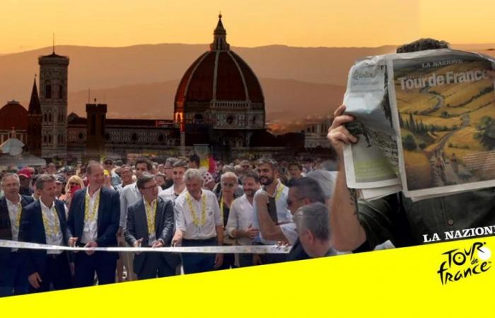 Tour de France, das Warten hat ein Ende: Florenz, Welthauptstadt des Radsports, Piazzale Michelangelo voll