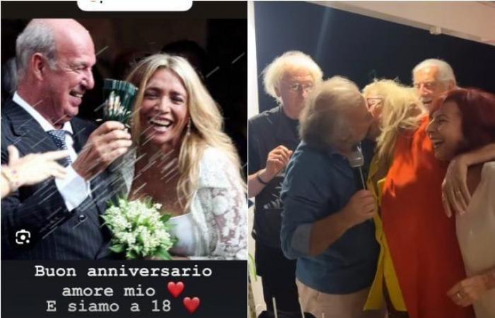 Mara Venier feiert 18 Jahre Ehe mit Nicola Carraro, gestern Abend beim Abendessen küsste sie Jerry Calà