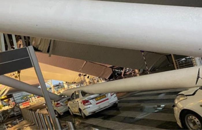 Dach des Flughafenterminals stürzt ein: 1 Toter und mehrere Verletzte