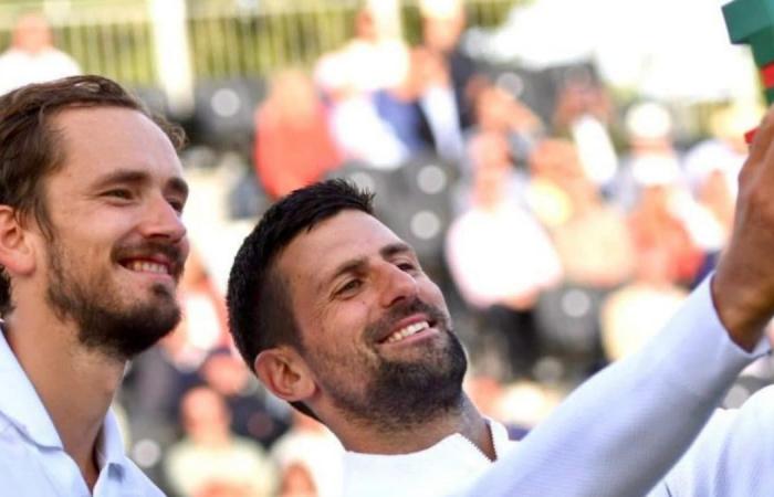 Djokovic wurde vor Wimbledon von Medvedev zu einem zermürbenden Schlagabtausch gezwungen: „Testen Sie Ihr Knie?“