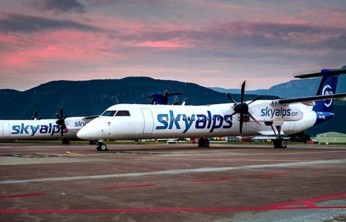 der Sky Alps-Vorschlag des Flughafens Marken