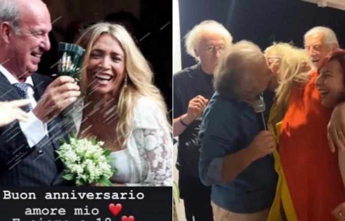 Mara Venier feiert 18 Jahre Ehe mit Nicola Carraro, gestern Abend beim Abendessen küsste sie Jerry Calà