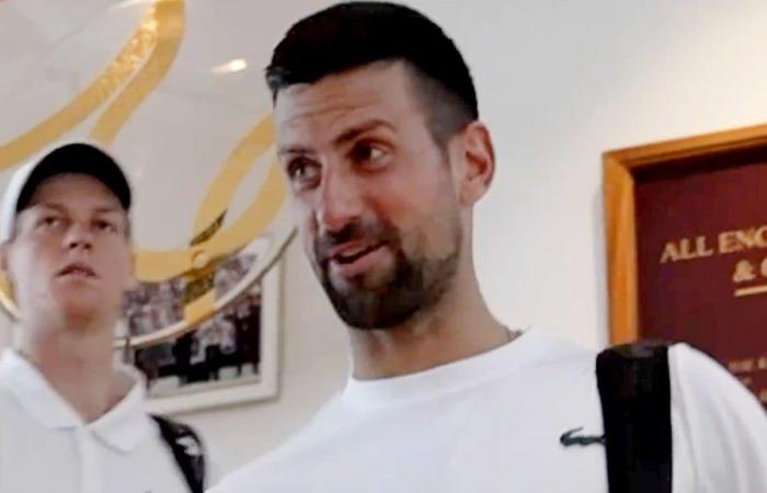 Das Video von Sinners und Djokovics Einzug in Wimbledon zeigt, wie ihre Beziehung wirklich ist