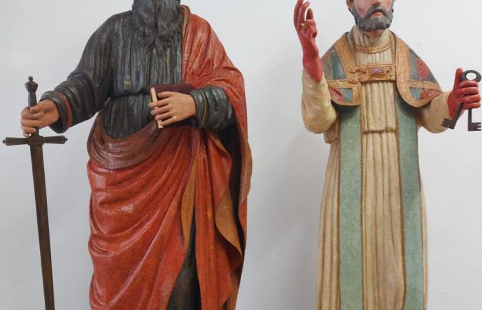 Marsala, zwei SS-Statuen restauriert. Peter und Paul des 16. Jahrhunderts – Il Giornale di Pantelleria