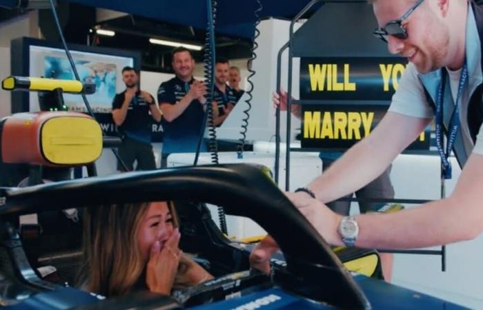 F1, der Heiratsantrag in einem Formelauto beim GP von Spanien