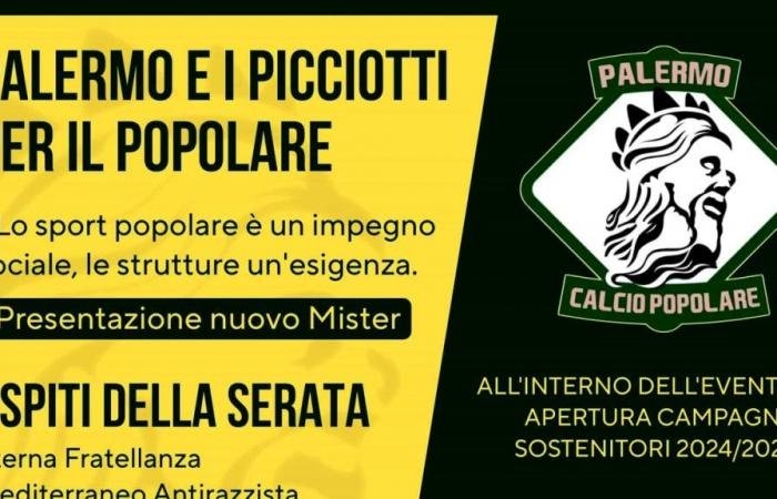 Palermo Calcio Popolare, die Vorstellung des neuen Trainers am 3. Juli