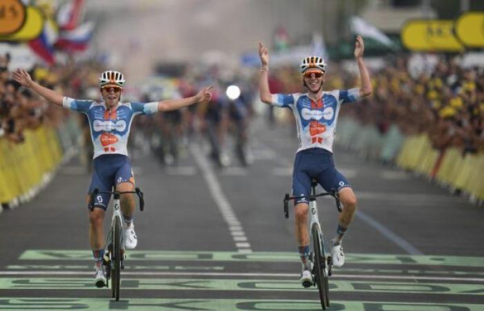 Bei der Tour De France gewinnt Bardet die erste Etappe in Rimini und holt sich das Gelbe Trikot