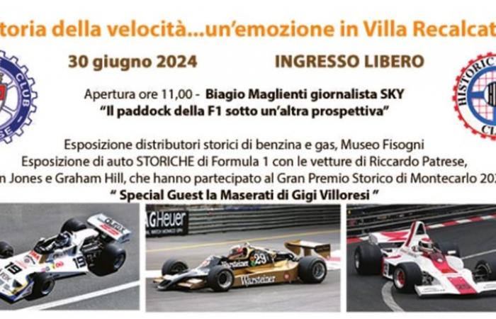 F1 in Varese: Termin mit der Geschichte der Geschwindigkeit in der Villa Recalcati