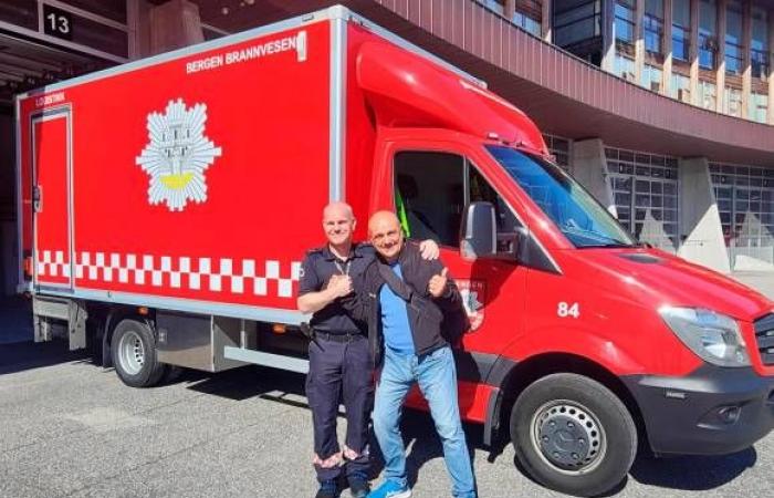 Forlì, pensionierter Feuerwehrmann auf Reisen zum Nordkap