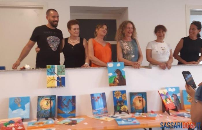Die Gemäldeausstellung „Die Farben der Kunst“ endete in Ploaghe