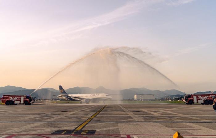 Ein neuer Flug Bergamo-Kairo wurde eingeweiht