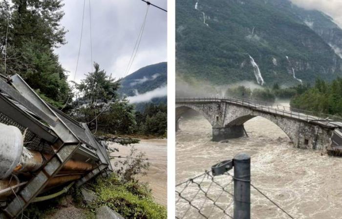 Schlechtes Wetter in der Schweiz, dramatische Überschwemmung im Kanton Tessin: 2 Tote und ein Vermisster