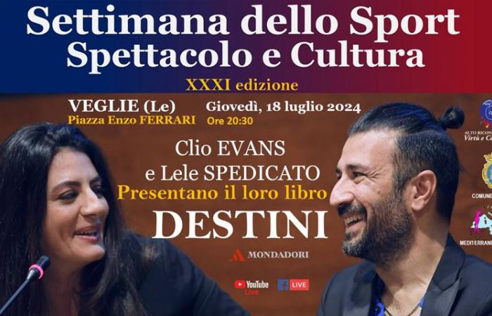 Clio Evans und Lele Spedicato präsentieren das Buch „DESTINI“ auf der „Sport-, Unterhaltungs- und Kulturwoche“ in Veglie am 18. Juli – VeglieNews