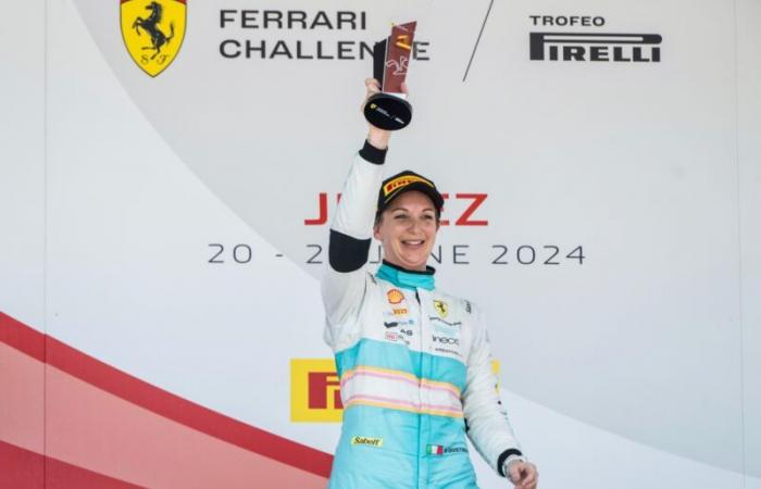 Manuela Gostner ist in Jerez großartig: eine Pole, ein Sieg und ein Podium. Jetzt ist sie Dritte