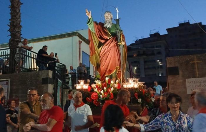 Apostel Paulus in Ragusa, Gläubige in Prozession gestern