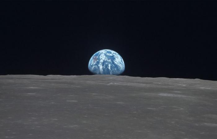 Die Erde erhebt sich hinter dem Mond: Sehen Sie sich das von der NASA restaurierte Video an