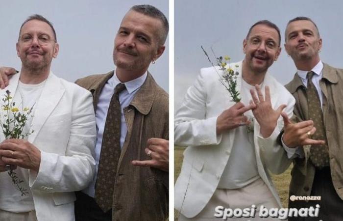Danilo Bertazzi hat geheiratet, die Fotos mit ihrem Ehemann Roberto Nozza: „Liebe ist Liebe“