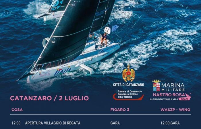 Die Marina Militare Nastro Rosa Tour 2024 kommt in Catanzaro an: Die Segeltour durch Italien zur Förderung der Schönheiten des Landes beginnt am 2. Juli
