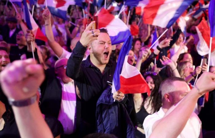 Die Ergebnisse der Wahlen in Frankreich 2024: ganz rechts bei 33,1