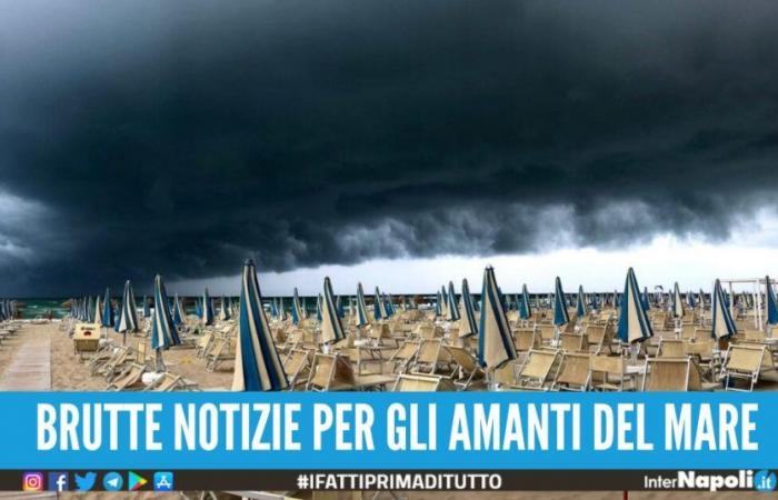 Stürme kommen in Neapel und Caserta an, die Strände sind geschlossen