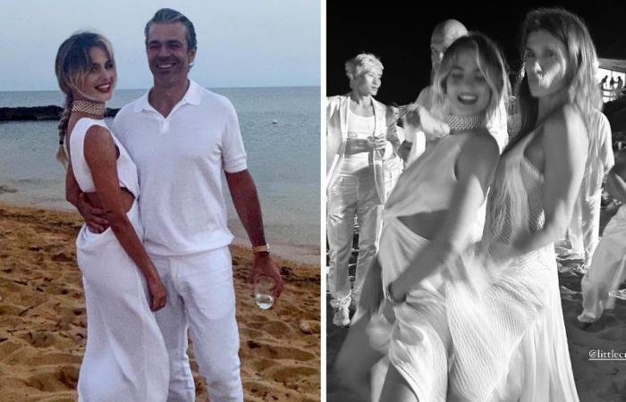 Cristina Marino und Luca Argentero sind wunderschön in ganz Weiß auf der Hochzeit ihrer Freundin, mit dabei ist auch Elisabetta Canalis: schau – Gossip.it