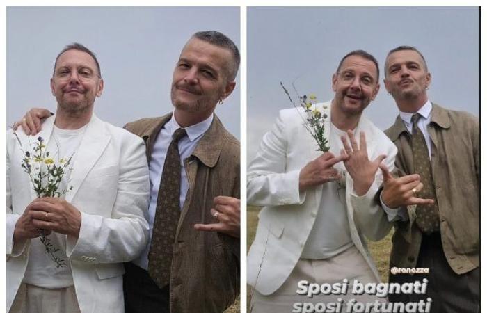 Danilo Bertazzi hat geheiratet, die Fotos mit ihrem Ehemann Roberto Nozza: „Liebe ist Liebe“