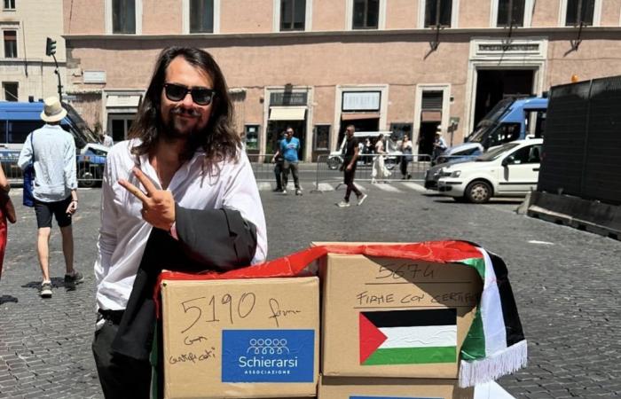 Von Agrigent 750 Unterschriften in Rom für die Anerkennung des Staates Palästina