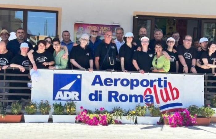 Vom Verein „Gemeinsam mit Behinderten“, Dank an den Aeroporti di Roma Club