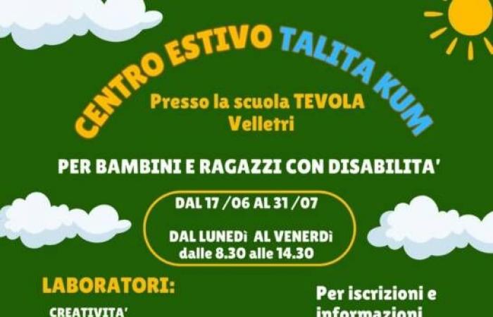 Velletri, Straßenerziehungsstunde im Talita Kum Sommerzentrum für Menschen mit Behinderungen