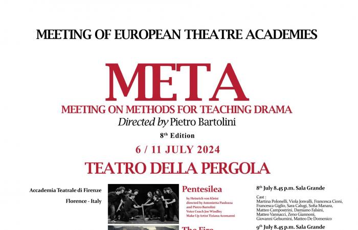 Florenz, achte Ausgabe des Meta Festivals im Teatro della Pergola