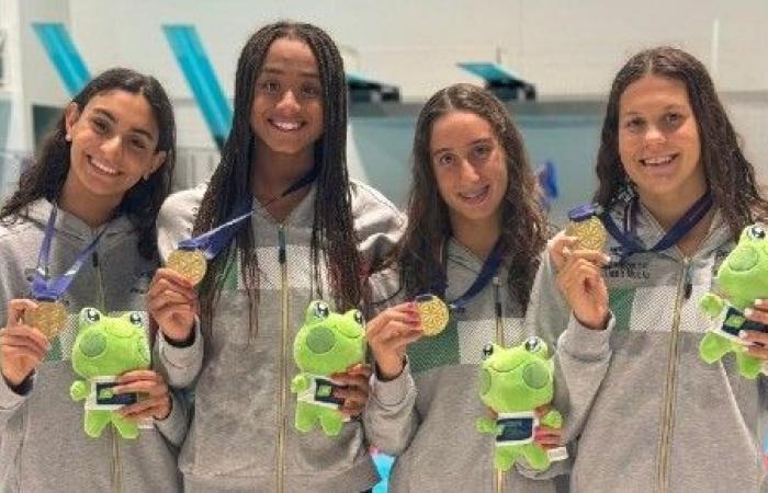 Gold in der 4×100-Freistil-Staffel der Männer und Frauen bei den Junioren-Europameisterschaften