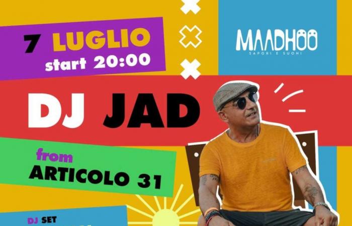 DJ Jad Sonntag, 7. Juli in Barletta: Musik unter den Sternen