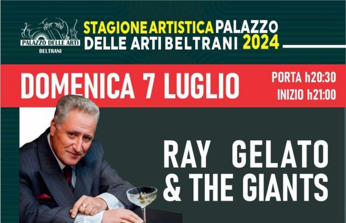 Trani, der internationale Star Ray Gelato kommt für „Jazz a Corte“ im Palazzo delle Arti Beltrani an