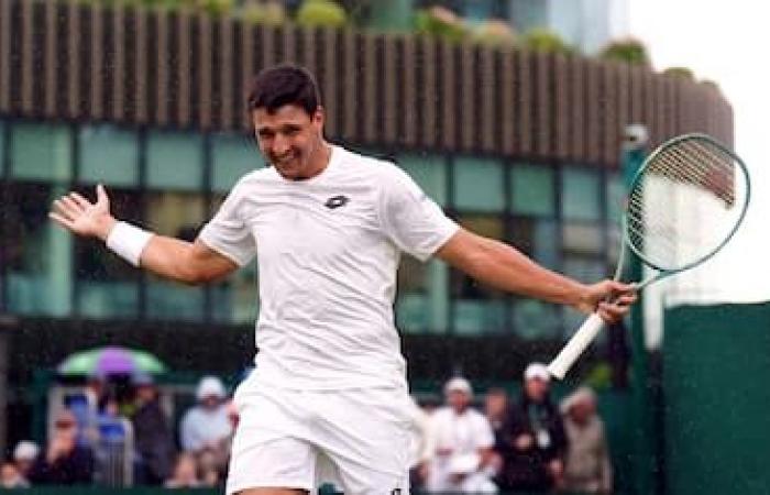 Musetti in der 2. Runde in Wimbledon: besiegte Lestienne mit 4:6, 7:6, 6:2, 6:2